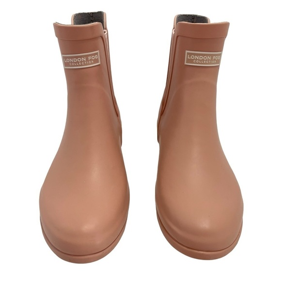 London Fog Piccadilly Pink Blush Rain Boots Size 8 - Picture 3 of 14